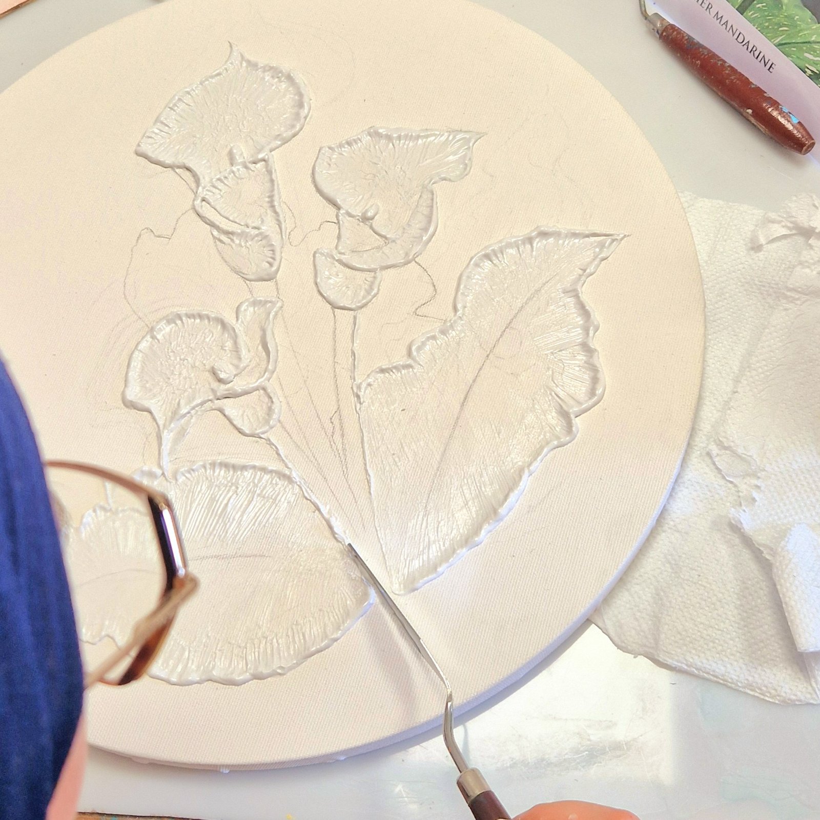Atelier création d’un tableau texturé (Modelling Paste)