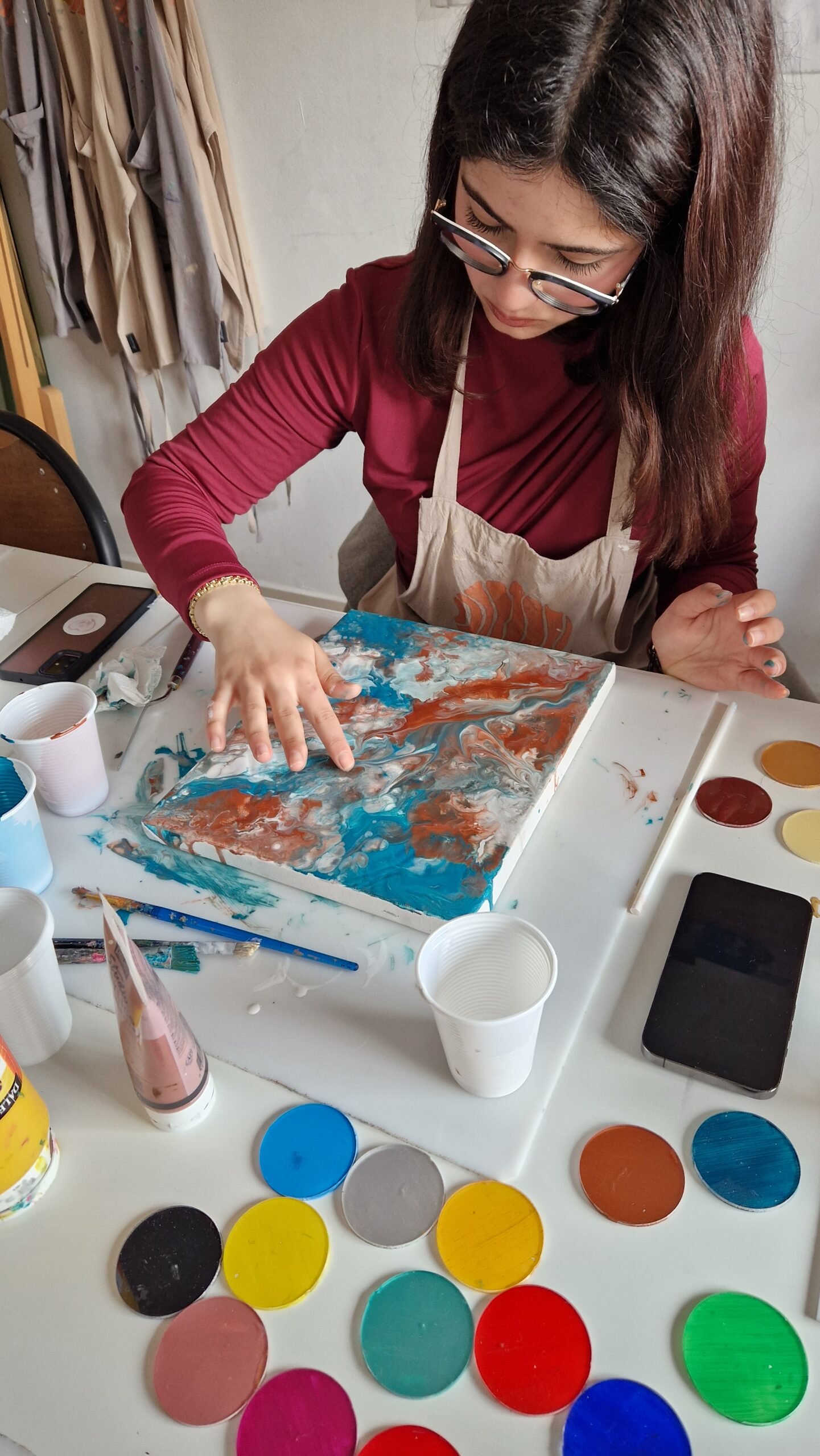 Atelier peinture fluide “Pouring”